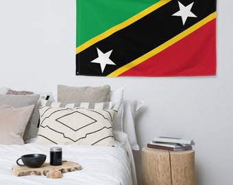 Bandera de San Cristóbal y Nieves, banderas caribeñas grandes de 3x5, bandera de alta calidad con ojales, perfecta para eventos y decoración