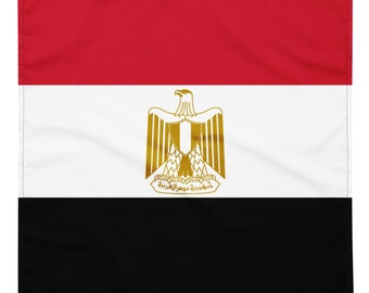 Egypt Flag bandana - African Flags - Soft and Washable - Headscarf - Headband Necktie Armband - Pet Bandana