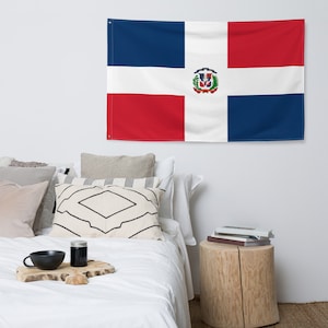 Dominican Republic Flag, 3x5 large Caribbean Flags, High Quality Flag with grommets, Perfect for events & Decor