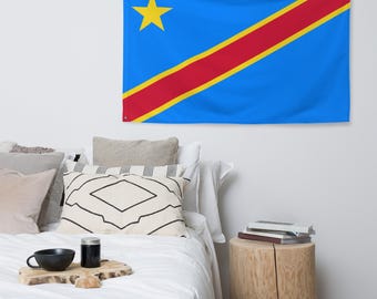 Bandera De Zaire (hoy R.D. Congo) – 3x5 Pies, Poliéster, Multicolor – Ideal Para Coleccionistas
