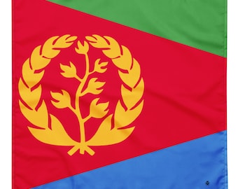Eritrea Flaggen Bandana - Afrikanische Flaggen - Weich und Waschbar - Kopftuch - Stirnband Krawatte Armband - Haustier Bandana