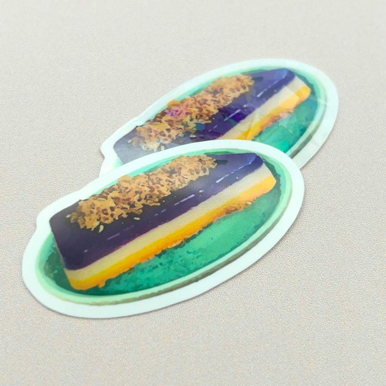 Deep Vinyl Sticker Filipino Food Sticker - Sapin Sapin Glossy Asian Foodie Vinyl Decal ...