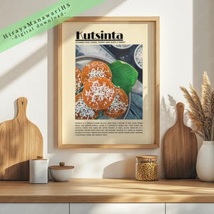 Kutsinta, Filipino Food, Food Culture, Philippines Art, Filipino Art Decor, Filipino Wall Art, Filipino Art, Digital Download