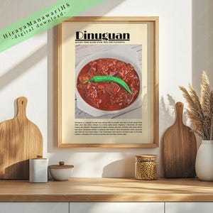 Dinuguan, Filipino Food, Food Culture, Philippines Art, Filipino Art Decor, Filipino Wall Art, Filipino Art, Digital Download