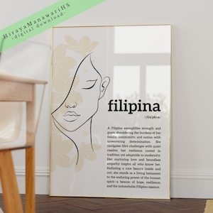 Filipina, Pinay Beauty, Pinay Wall Art, Philippines Art, Filipino Art Decor, Filipino Wall Art, Filipino Art, Digital Download
