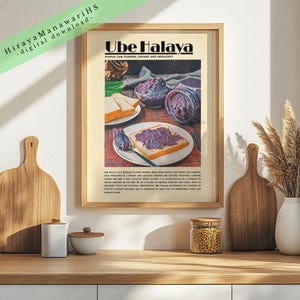Ube Halaya, Filipino Food, Food Culture, Philippines Art, Filipino Art Decor, Filipino Wall Art, Filipino Art, Digital Download