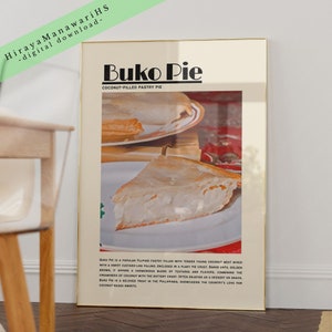Buko Pie, Filipino Food, Food Culture, Philippines Art, Filipino Art Decor, Filipino Wall Art, Filipino Art, Digital Download