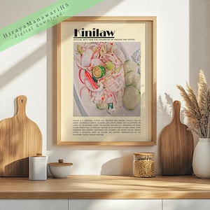 Kinilaw, Filipino Food, Food Culture, Philippines Art, Filipino Art Decor, Filipino Wall Art, Filipino Art, Digital Download