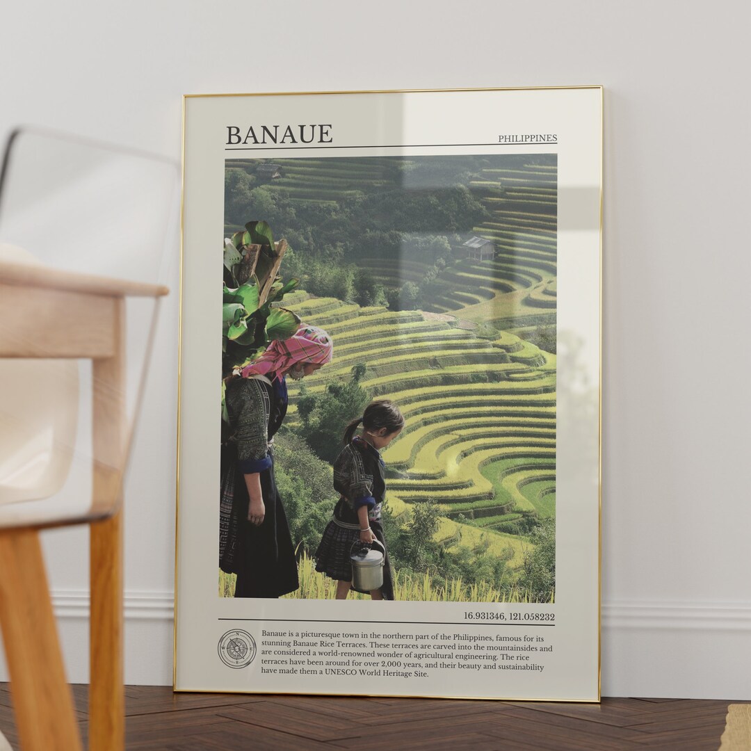 Banaue Rice Terraces, Philippines, Philippines Art, Filipino Art Decor