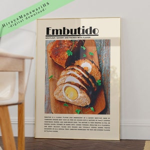 Embutido, Filipino Food, Food Culture, Philippines Art, Filipino Art Decor, Filipino Wall Art, Filipino Art, Digital Download
