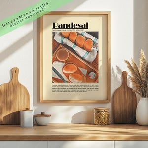 Pandesal, Filipino Food, Food Culture, Philippines Art, Filipino Art Decor, Filipino Wall Art, Filipino Art, Digital Download
