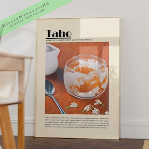 Taho, Filipino Food, Food Culture, Philippines Art, Filipino Art Decor, Filipino Wall Art, Filipino Art, Digital Download