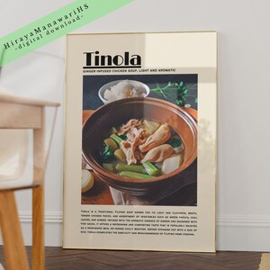 Tinola, Filipino Food, Food Culture, Philippines Art, Filipino Art Decor, Filipino Wall Art, Filipino Art, Digital Download