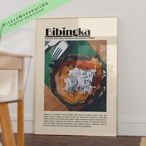 Bibingka, Filipino Food, Food Culture, Philippines Art, Filipino Art Decor, Filipino Wall Art, Filipino Art, Digital Download