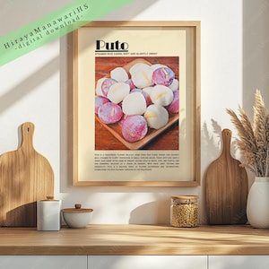 Puto, Filipino Food, Food Culture, Philippines Art, Filipino Art Decor, Filipino Wall Art, Filipino Art, Digital Download