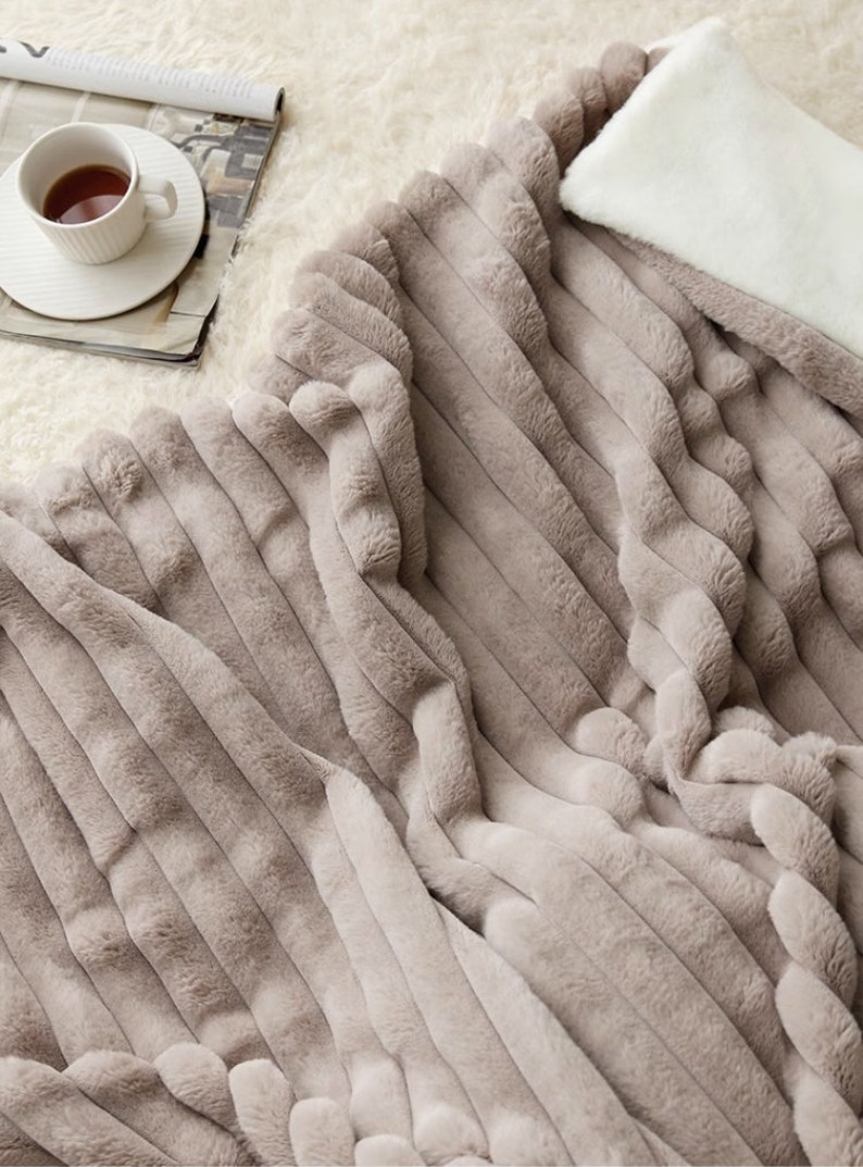 Rabbit Fleece, Super Thick, Blanket, Custom Blanketsoft Throw Blanket