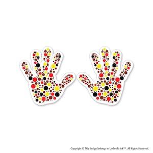Aboriginal Hand Prints Art Sticker Decal Indigenous Australians Australia Culture Cultural Artists Community Peace Spiritual