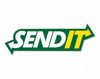 Just Send It Sub Just Gonna Send It Sticker Dirt Bike Snowmobile Jump Decal Off-Road Motocross Extreme Sports Sporty Fun Adventure