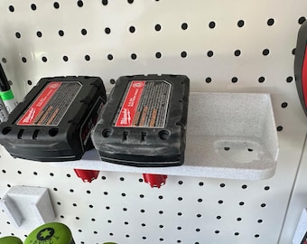 Milwaukee M12 3 Bay Battery Holder for Pegboard