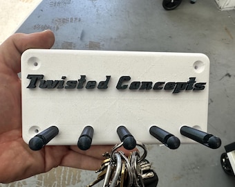 Customizable Wall Mounted Key Hanger