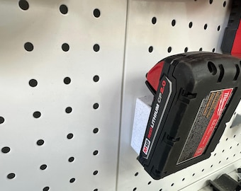 Milwaukee M18 Battery Holder for Pegboard