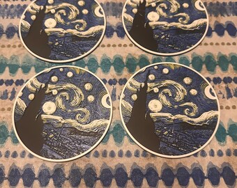 Starry Night Drink Coasters