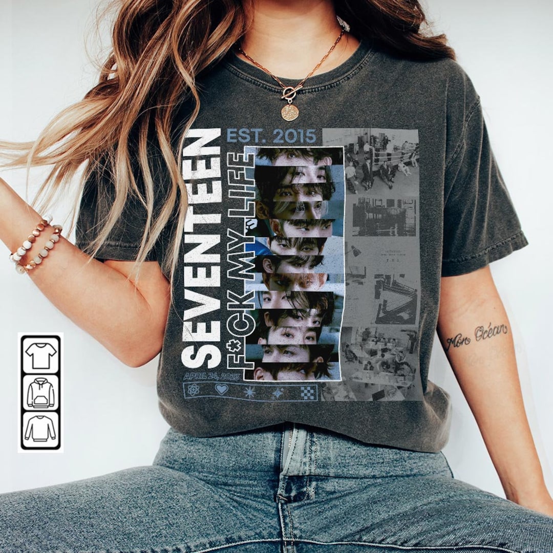 Seventeen Kpop Shirt FML Album Tee V1 Super Tee Seventeen - Etsy