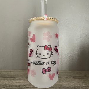 Hello Kitty Glass Cup – Creations By Steph