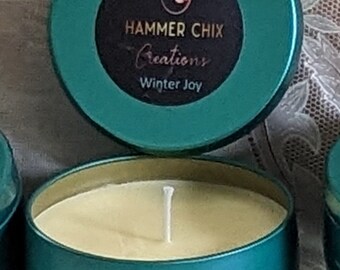 Winter Joy Candle: Organic Coconut Soy Wax with Essential Oils