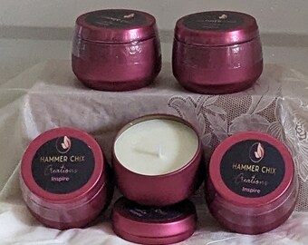 Inspire: Citrus & Mint Essential Oil Candle - Organic Coconut Soy Wax