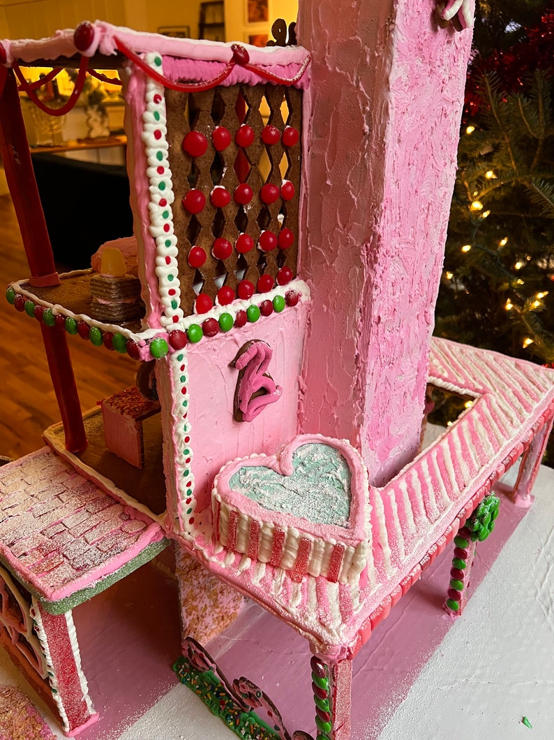 Barbie Dreamhouse Gingerbread Template printable - Etsy
