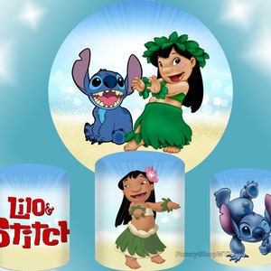 Disney Round Lilo & Stitch Children's Birthday Decoration Photographic  Background Custom Wall Wedding Party Decorations Supplies
