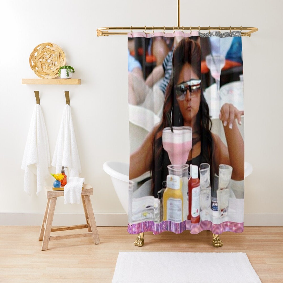 Funny Snooki Mood Shower Curtain Sunglasses Snooki Mood Etsy