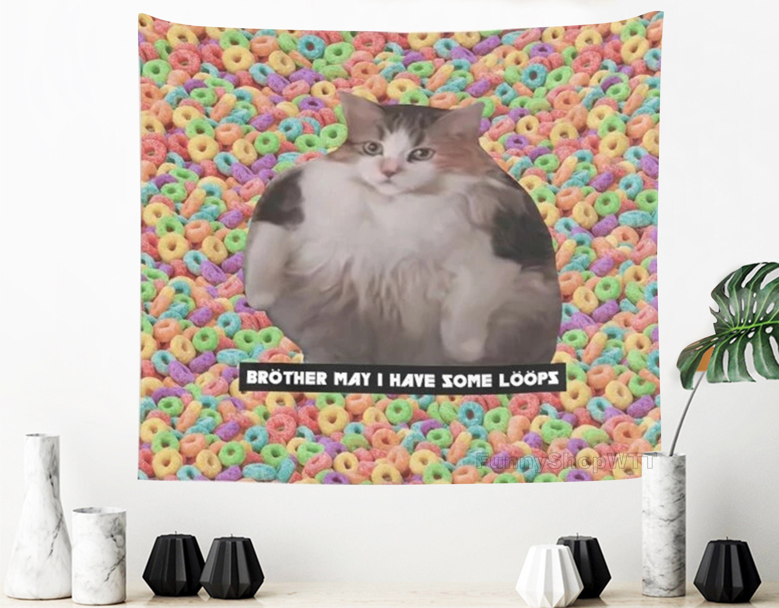 Big Floppa - Caracal meme cat / fat floppa / cursed floppa | Art Board Print