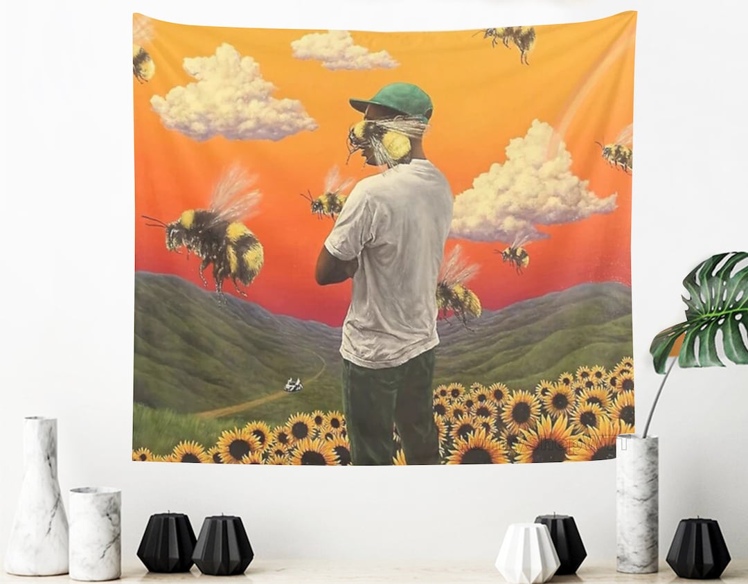 Tyler the Creator Sunflowers Boy Tapestry Funny Tapestry Meme