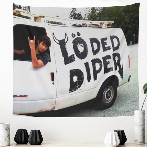 Rodrick Heffley Loded Diper Diary of a Wimpy Kids Tapestry Funny Meme Tapestries for Bedroom Wall Hanging Decor for College Dorm Living Room