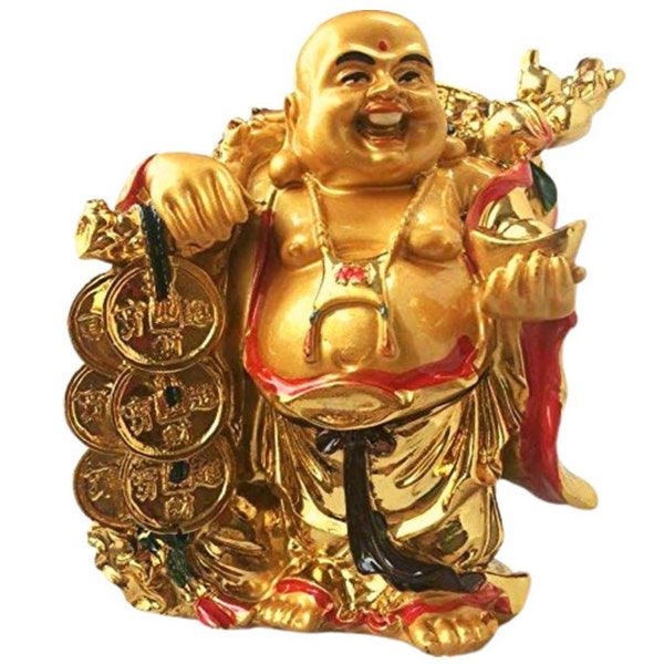 Laughing Buddha Gold Etsy
