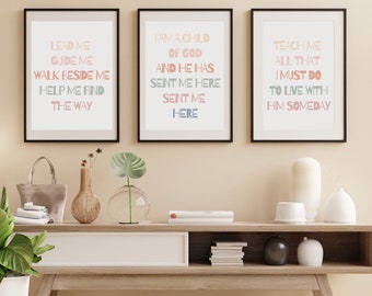 LDS Primary Song Poster Set 2024