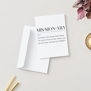 Carte d'adieu missionnaire SDJ *FICHIER UNIQUEMENT*