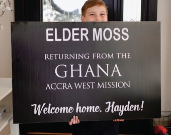 Missionary Welcome Home Poster: Name Tag Design *PRINTED POSTER*