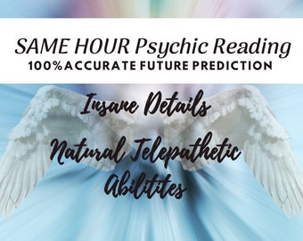 GLEICHE STUNDE 1 Frage Psychic Reading, verrückte Details, 100% genaue Zukunftsvorhersage