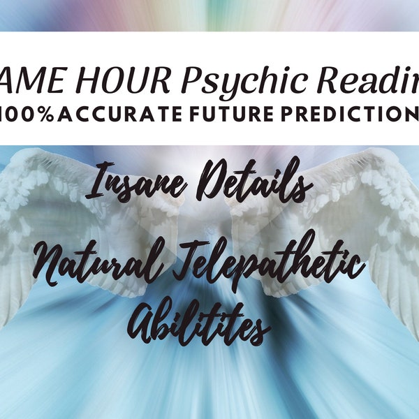 GLEICHE STUNDE 1 Frage Psychic Reading, verrückte Details, 100% genaue Zukunftsvorhersage