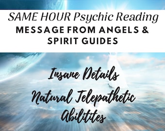 SAME DAY Message From Your Spirit Guides and Angels Psychic Reading