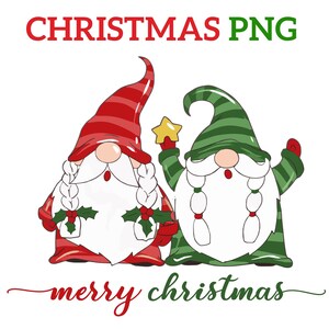 Merry Christmas Png, Christmas Gnomes Png, Christmas Png, Christmas Sublimation, Gnomes Family Png, Sublimation, Clipart, Cut Files Cricut