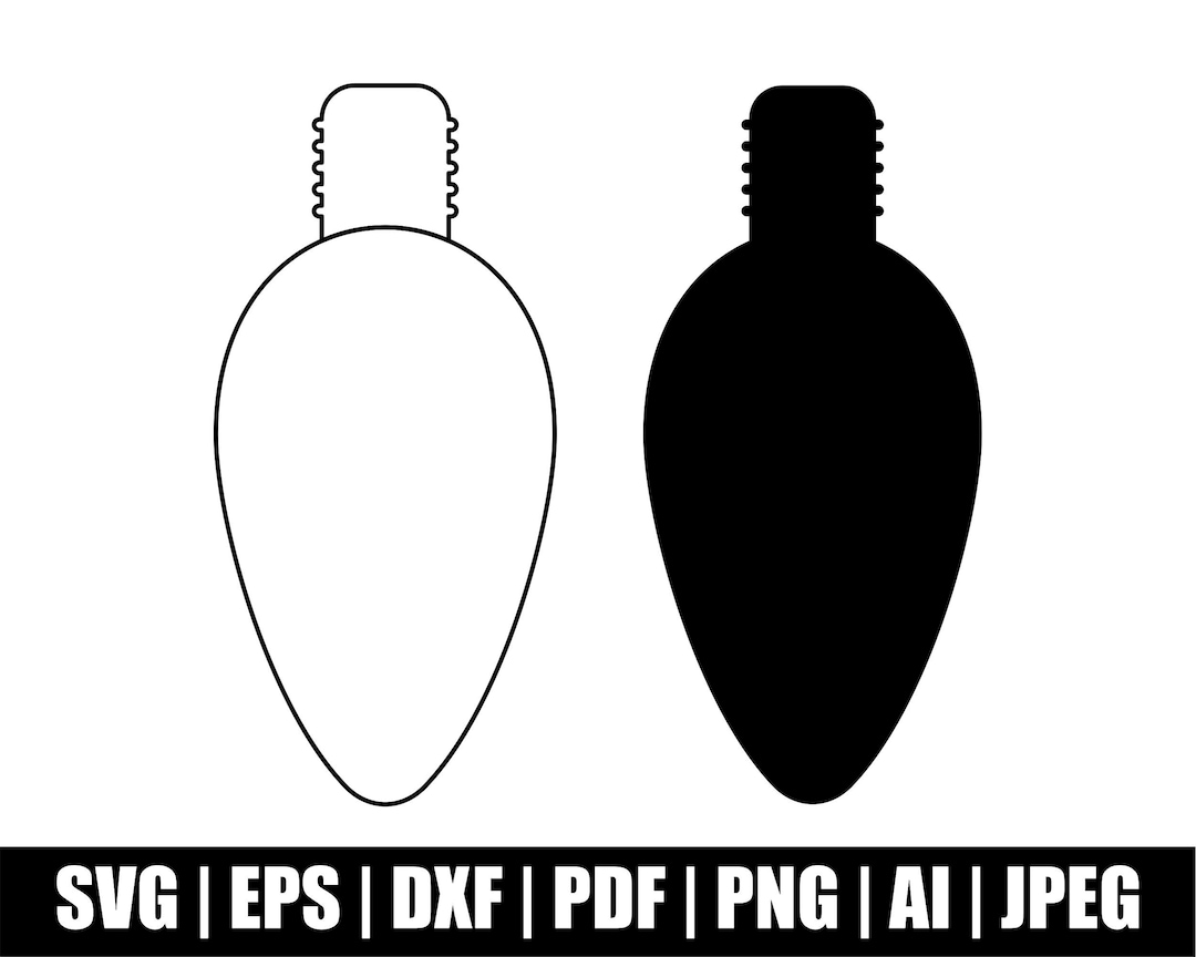 Christmas Light Bulb Svg, Christmas Light Svg, Christmas Light Svg