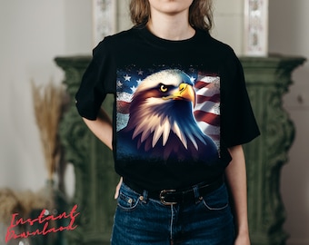 USA Eagle Png, Eagle Flag PNG, Patriotic Eagle Png, American Flag Png, 4 de julio png, imágenes prediseñadas de EE. UU., Diseño de sublimación, Archivo de corte Cricut