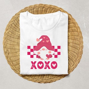Valentine kabouters Svg, Xoxo Gnome Svg, Valentijnsdag Svg, kabouters Svg, hart Valentine Svg, sublimatie, Xoxo Clipart, Svg-bestanden knippen Cricut
