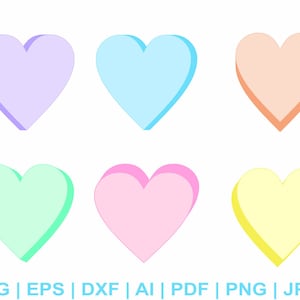 Bonbons coeurs Svg, Svg, Svg coeur, Saint-Valentin, Svg amour, coeur Clipart, Svg Xoxo, Saint-Valentin T Shirt Svg, fichiers coupés Cricut