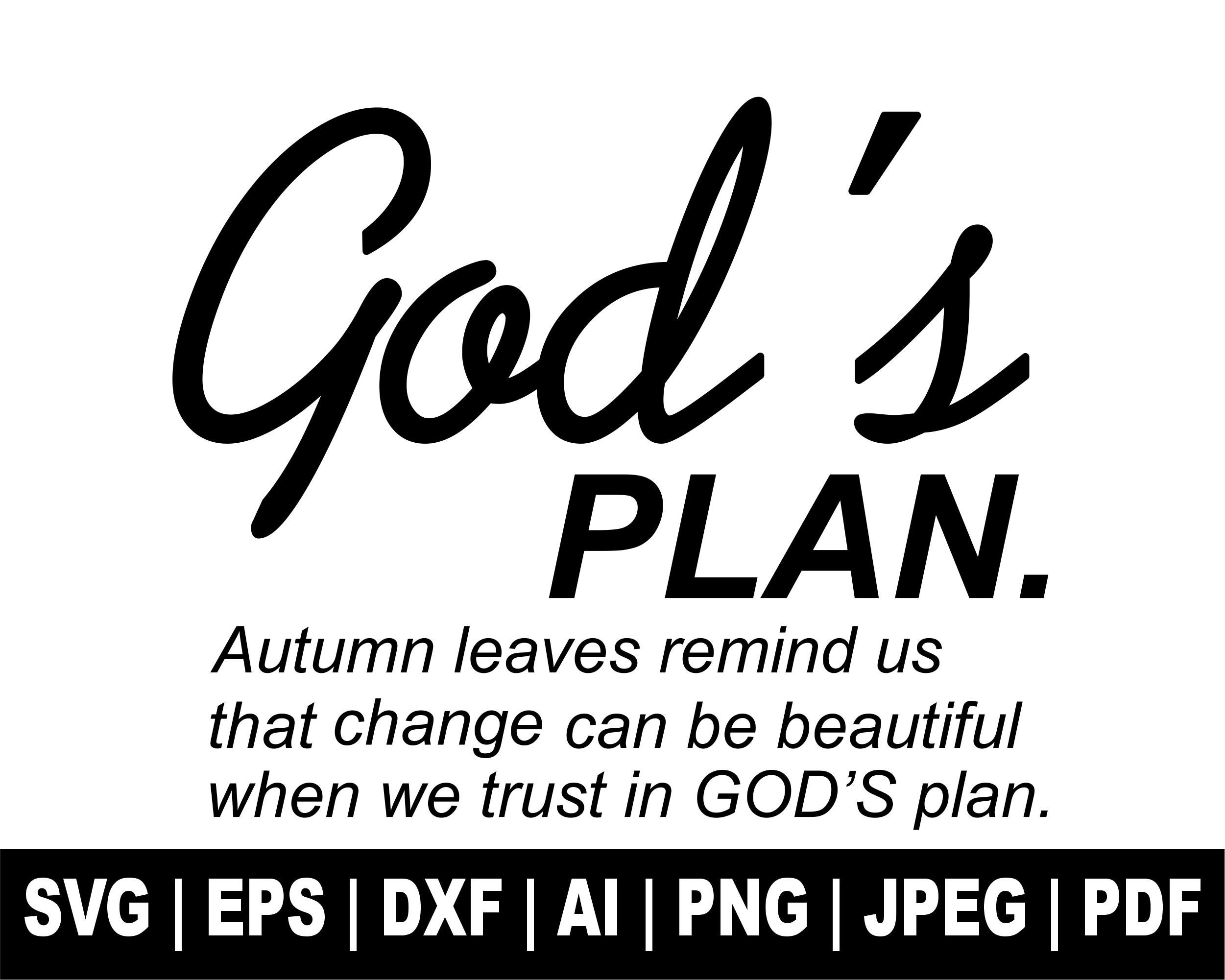 God's Plan Svg