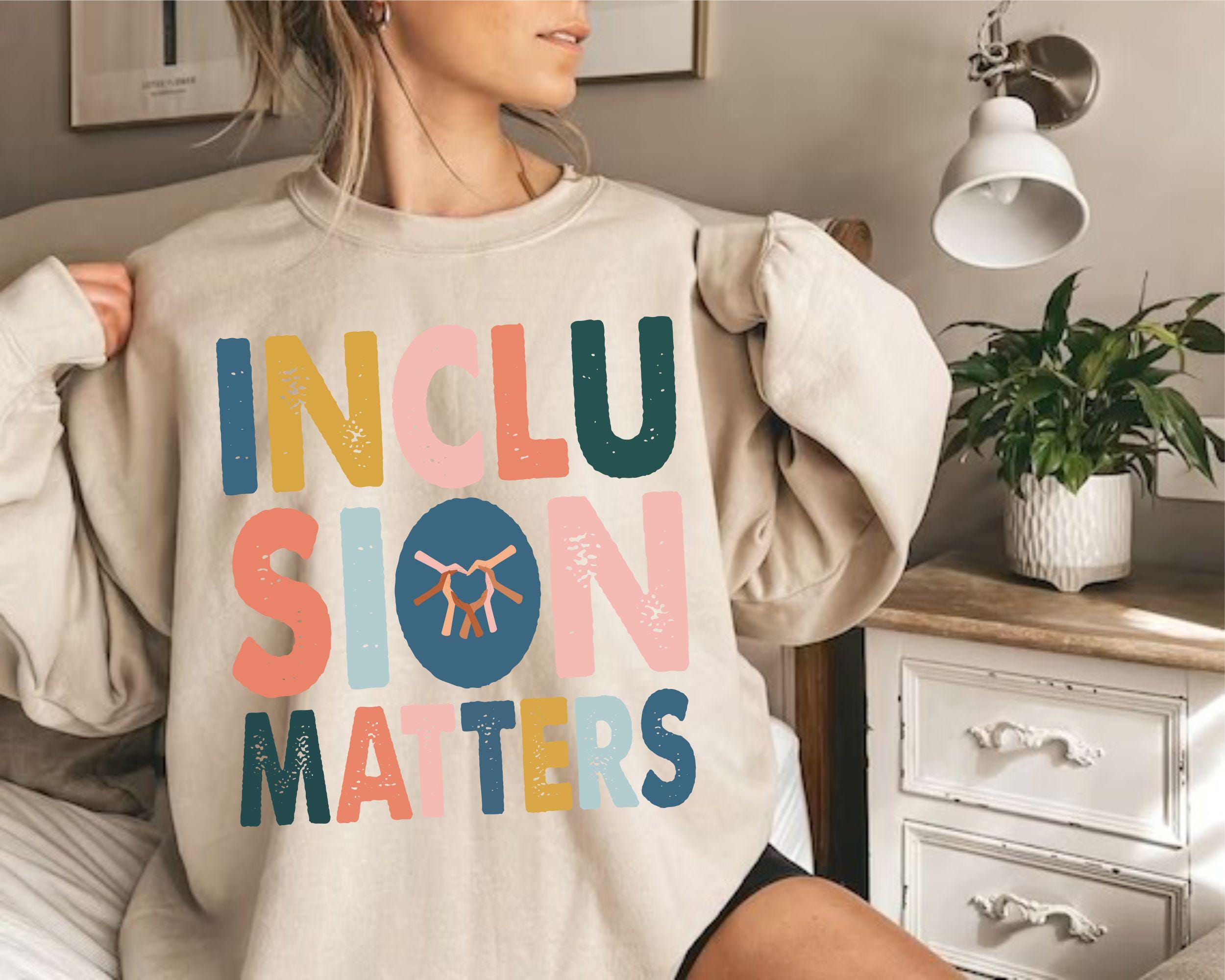 Gift Inclusion Sign Inclusion Svg Png, Autism Awareness Design, Inclusion Matters Clipart ...